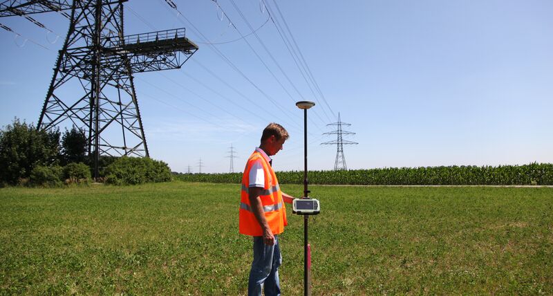 Leitungserfassung mit GNSS im ausserhalb von Kommunen